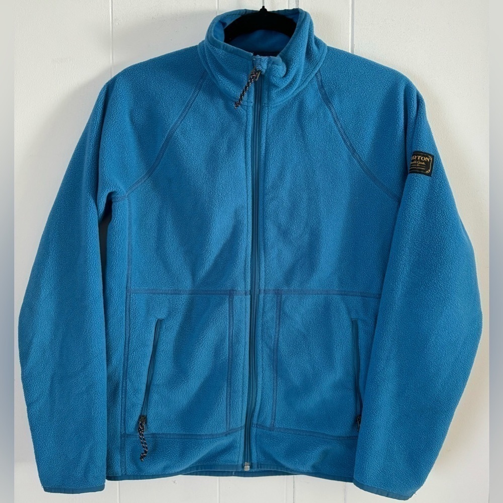 Burton Dryride Teal Full Zip Fleece Size Large